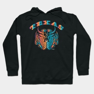 Texas Art Cow Hoodie